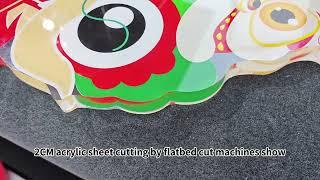 Cutting Acrylic with JWEI TB09S-2516-RM Digital Cutter | JWEI's 30th Anniversary Celebration