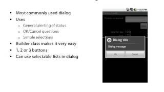 49  ANDROID DIALOGS