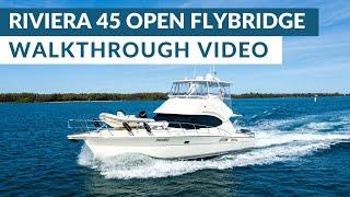 Boat for Sale - Riviera 45 Open Flybridge - Walkthrough Video