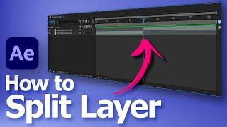 How to split layer in After Effects | AE Tutorial for beginners