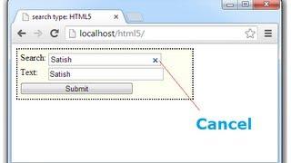 Form Input Type - search: HTML5