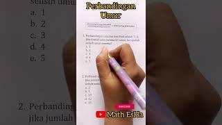 SOAL TIU CPNS PERBANDINGAN UMUR MATEMATIKA DASAR SOAL PSIKOTES MASUK KERJA YANG SERING KELUAR