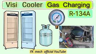 Visi Cooler R134A Gas Charging || FR 11G Compressor information ( Eng subtitles )