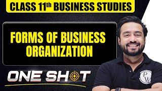 Forms of Business Organization in One Shot | Class 11th Business Studies