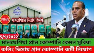 মালয়েশিয়া প্রান কোম্পানি কেমন সুবিধা।Malaysia pran company niyog 2022