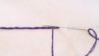 STEM STITCH TUTORIAL - HAND EMBROIDERY  FOR BEGINNERS