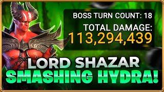 HE'S BACK! Lorz Shazar Still a Top Tier Damage Dealer... Raid: Shadow Legends Hydra Clan Boss