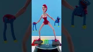 Making creepy Mommy Long Legs EXE. Poppy Playtime Chapter 2 with Clay. Clay Kamilla Tutorial #shorts