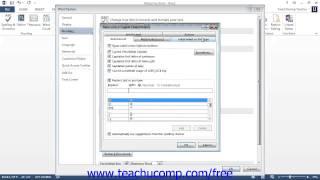 Word 2013 Tutorial Setting Default Proofing Options Microsoft Training Lesson 4.2