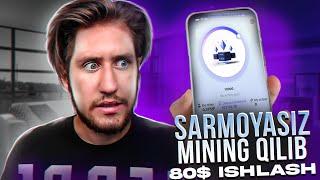 Sarmoyasiz Mining qilib 80$ ishlash 2024 | Internetda mining qilib sarmoyasiz oson pul ishlash 2024