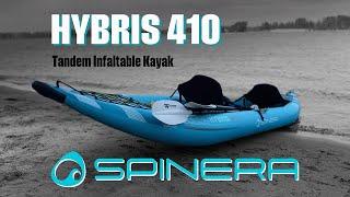 LIGHTWEIGHT Tandem Inflatable Kayak. Spinera Hybris 410