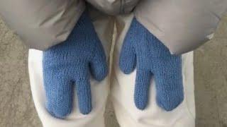 TABY, there is no longer a question OF WHAT IS BETTER TO TIE! Stylish mittens with knitting needles