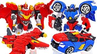 Miniforce Super Dinosaur Power Tyranno Thunder, Ptera Sky transforming! | DuDuPopTOY