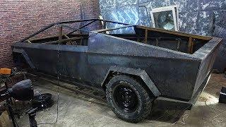 TESLA Cybertruck на ПНЕВМОПОДВЕСКЕ . Часть 3. Tesla Cybertruck своими руками.