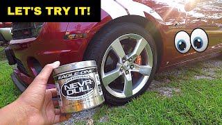 Polishing My Aluminum Wheels With Nevr Dull Wadding Polish!