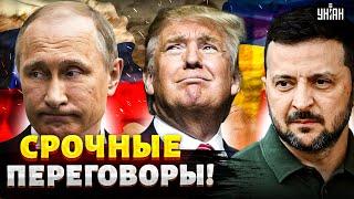 6 минут назад: Зеленский, Трамп и Путин – за одним столом. Начинаются переговоры. Первые подробности