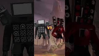 Upgraded Tv Man Mecha Boss vs Dafuq & Plungersman, Tv Woman, Tv Man, Large Tv Man, Speakerman, Titan