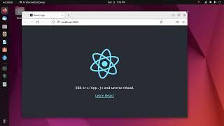 How install react on Ubuntu 22.04 LTS and create react.js application using create-react-app tool