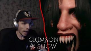 Rick1n1Roma Играет в Хоррор  Crimson Snow | ( + Все Концовки Crimson Snow)