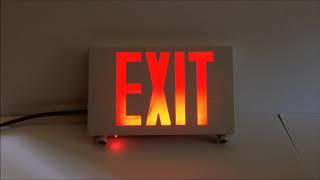 TCP 20684 Exit Sign / Emergency Egress Light Combo