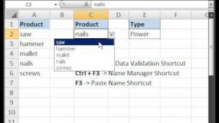 Create a Drop Down Menu with Data Validation in Microsoft Excel