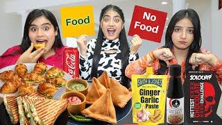 Food Vs No Food Challenge Challenge with @DingDongGirls | Fun Challenge | Food Challenge