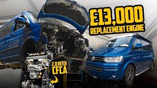 8 YEAR OLD VAN NEEDS £13,000 ENGINE REPLACEMENT!  2.0 BITDI CFCA Repair Costs Full Breakdown VW T5