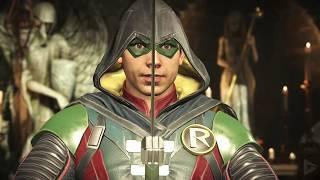 INJUSTICE 2: All Robin Intros (Dialogue & Character Banter) 1080p HD