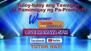 Mamayang 5pm Live Tutok Para Manalo!!!