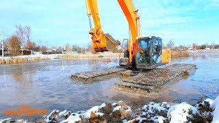 Плавающий экскаватор, экскаватор Амфибия