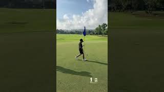 Xander practicing with Charlotte ‍️️ #golf #kidgolfer #juniorgolf #pga #pgibali #pcgolfclub