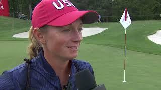 Stacy Lewis Flash Interview Match Fourball 2024 Solheim Cup