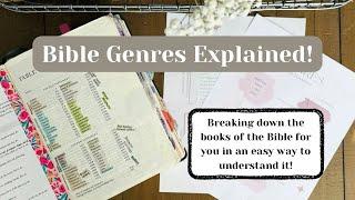 Bible Genres EXPLAINED and EASY to Understand! | Bible Study Tips