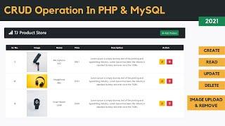 Crud Operation In PHP and MySQL (2021) | Product Store in PHP