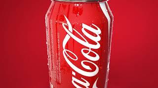 Coca-cola 3D product advertisement