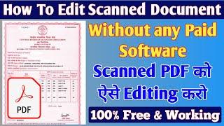 How to Edit Scanned Document in Paint | How to Edit Scanned PDF Document