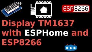 ESPHome on ESP8266 controlling TM1637 display showing Youtube subscribers count and other info