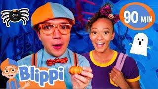 Blippi Plays Halloween Sink or Float! | Happy Halloween! | Spooky Kids Videos | Fun Compilations