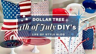 DOLLAR TREE DIY 4th of July Decor | Dollar Tree Party Ideas | NEW Summer DIY 2023 | Quick and Easy