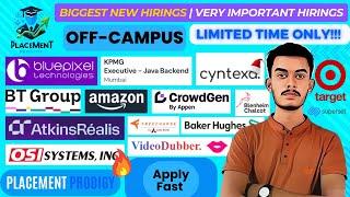 Biggest New Hirings | KPMG, Amazon, Freecharge, HPE | 2020 to 2025 All Batches | Jobs