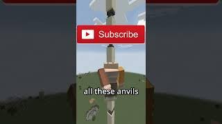 How Many Anvils can you Survive in Minecraft?