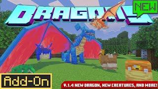 NEW Dragon, NEW Creatures, and MORE! Minecraft Dragons Addon is Back with Update 1.4!