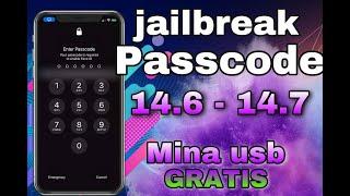  JAILBREAK PASSCODE IOS 14.6 - 14.7 + CHECKRA1N PARCHADO || MINA USB 3.2 FREE ||