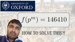 This Oxford University Problem Baffled Me