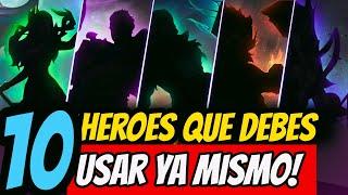 10 HEROES QUE DEBES USAR PARA SUBIR A MITICO FACIL Y RAPIDO EN ABRIL!| MOBILE LEGENDS ESPAÑOL 2024