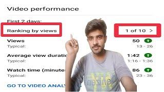 Ranking by views kya  hai/Youtube video ko kaise rank me laye/Ranking by views 1 of 10