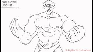 Bolin: The massive one (Muscle growth animation).