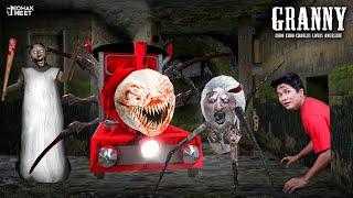 GRANNY - CHOO CHOO CHARLES LOVES ANGELENE SPIDER  : ग्रैनी | GRANNY 1.8 - SLENDRINA | MOHAK MEET