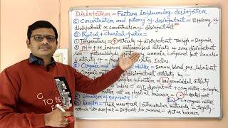 Microbiology 92 = Disinfectant (05) Factors Influencing Disinfestation Process | Disinfectants