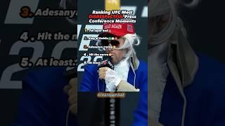 Ranking UFC Most DISRESPECTFUL PRESS Conference MOMENTS!  #shorts